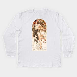 The Seasons, Autumn (1897) Kids Long Sleeve T-Shirt